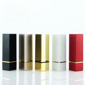หลอดใส่ลิปสติกพลาสติกทรงเหลี่ยม ความจุ 3 กรัม ผิวเคลือบเงา พิมพ์ลายบนตัวหลอด บรรจุภัณฑ์เครื่องสำอางแบบเปล่า อุปกรณ์แต่งหน้า <span class=keywords><strong>IBK</strong></span> - Product Image 2