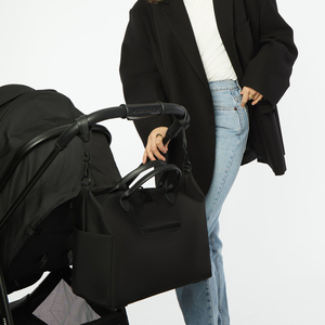 2025 mới tùy chỉnh PU da Xe đẩy móc bền xe đẩy em bé Dây đeo clip cho tã và mẹ túi - Product Image 6