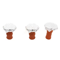 Feuilles d'aluminium pour chicha de 0,03 mm, 50 pièces, emballage personnalisé, 14 cm x 14 cm, feuilles d'aluminium pour chicha de haute qualité, épaisses, pré-perforées