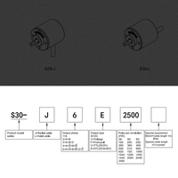 Encodeur rotatif incrémental HENGXIANG S30 jusqu'à 600P/R, protection IP50, montage fixe, 24 VDC, câble HTL avec service OEM/ODM