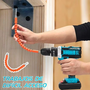 Taladro Inalámbrico de 21V DON FELIZ AE110 con Mandril sin Llave, Diámetro Máximo de Perforación de 13mm, 2kg, 2 Baterías, Acero Inoxidable - Product Image 2