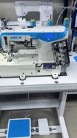 Machine à coudre industrielle informatisée Jack W5E-UT à plateforme plate avec coupe-fil intégré pour la couture de cols, à vendre
