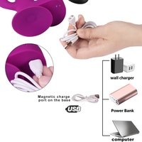 Vibrateur puissant et silencieux JoyPark à 6 vitesses, télécommandé, étanche IPx6, rechargeable avec batterie Li-ion, sans latex, écologique, à grandes pulsations.