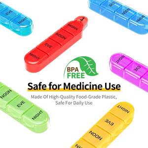 כדור חודשי מארגנת גלולות 4 פעמים ביום, מקרה רפואת כדור מיכל גלולה להחזיק תוספת ותרופות - Product Image 6