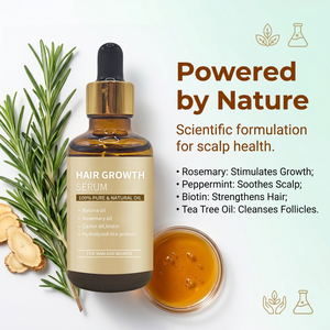 Huile Botanique Premium de Menthe Poivrée et de Gingembre, Sélectionnée à la Main, Texture Douce et Équilibrée, Soin Capillaire Haut de Gamme pour Cheveux et <span class=keywords><strong>Cuir</strong></span> <span class=keywords><strong>Chevelu</strong></span> - Product Image 1