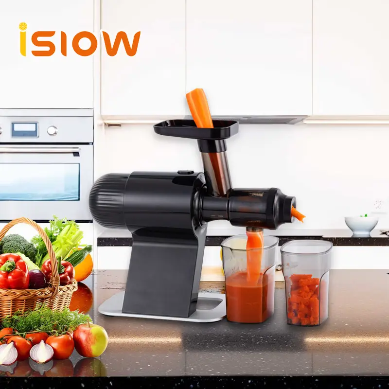 SJ-020 क्षैतिज शैली प्रोमोशनल oem स्वनिर्धारित शुद्ध चांदी शिखा juicer मशीन