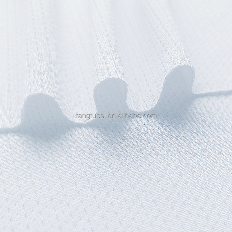 100% Recycled Polyester Vertical Mesh Knit Fabric for Sports Jersey