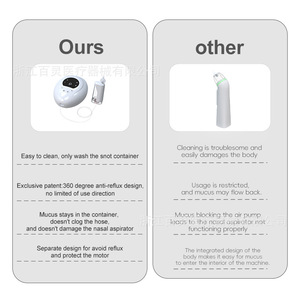 Aspirador nasal eléctrico para bebés, una excelente herramienta para limpiar la mucosidad nasal y la congestión, adecuado para recién nacidos y niños. - Product Image 4