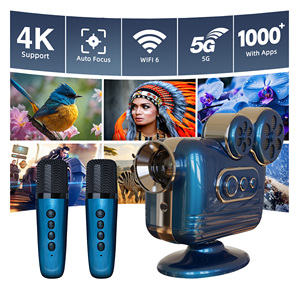 Portable Vintage Style <b>Projector</b> 1080P HD Autofocus Smart Home <b>Android</b> 9 Built-In Speakers Easy Wifi C300 Outdoor <b>Projector</b> - Product Image 5