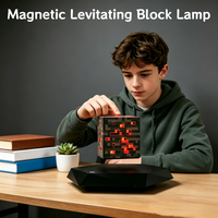 Veilleuse LED cube à lévitation magnétique Novelty Tech, cadeau créatif pour bureau de jeu, maison, chambre