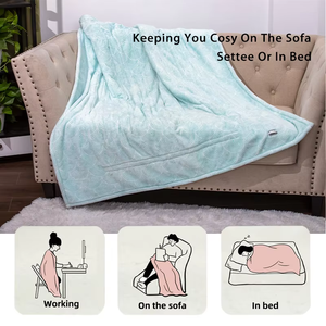 Chăn điện flannel in hình, giặt máy được, có 10 mức nhiệt & tự tắt nguồn - Product Image 3