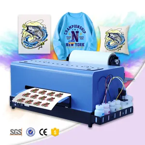 Hot Sale A3 Plus DTF Printer Support Roll Printing Suit For Win7 10 11 With One Set 100ml Ink T Shirt Printing Machine T-shirt