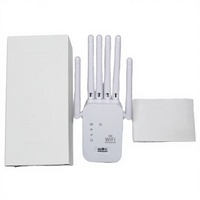 Routeur Répéteur WiFi 5G Double Bande 1200 Mbps avec 4 Antennes à Gain Élevé Certifié CE/FCC Longue Portée (Couverture 100-120 m²) pour Petits Espaces