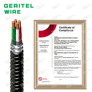 <span class=keywords><strong>Cable</strong></span> MC Armado de Aluminio THHN de 3 Conductores y 600V, con Aislamiento de PVC+Nylon, para Uso Industrial, en Oferta - Product Image 2