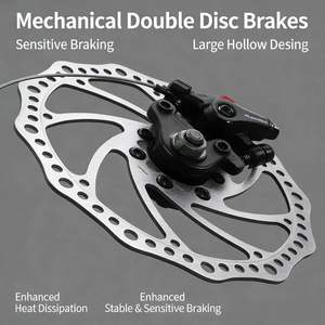 Vélo de montagne à suspension intégrale avec fourche en alliage d'aluminium, système d'amortissement double, 8 à 30 vitesses en option, idéal pour les trajets tout-terrain - Product Image 6