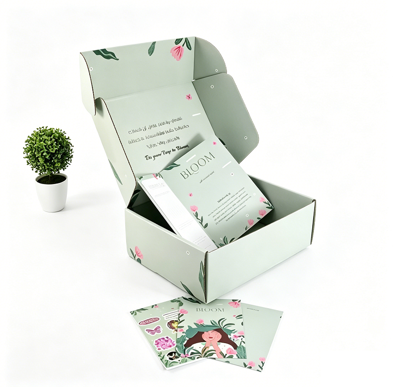 Eco-Friendly Custom Logo Printed Corrugated Mailer Cardboard Shipping Boxes Paper Packaging Subscription Box
