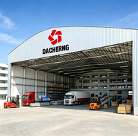 Grande structure en acier à travée libre, atelier moderne préfabriqué, bâtiment industriel pour entrepôt, certifié ISO