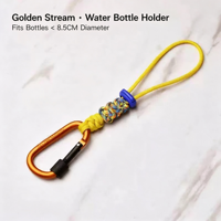 Mousqueton multifonctionnel en paracorde pour bouteille d'eau, clip de suspension en corde tressée pour sac à dos, équipement de plein air pour la randonnée et les voyages