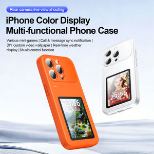 Coque de protection intelligente antichoc en TPU et PC pour <span class=keywords><strong>iPhone</strong></span> 14 13 Plus Pro Max avec projection d'écran, personnalisable en gros - Product Image 1