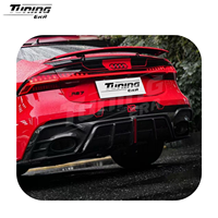 Kit carrosserie en fibre de carbone de style A pour Audi RS7 RS6 C8 2019-IN Upgrade Front Lip Rear Diffuser Front Rear Bumper Corners