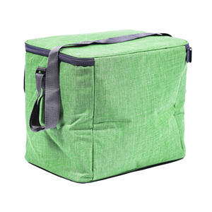 Sac isotherme pliable et réutilisable en aluminium imprimé motif dessin animé, vert tendance, 15 litres, avec poignée et fermeture éclair, écologique - Product Image 1