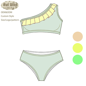 Traje de Baño para Niña de Alta Calidad, Traje de Baño para Adolescentes de 2 a 16 Años, Conjuntos de <span class=keywords><strong>Bikini</strong></span> para Niñas, Traje de Baño para Playa - Product Image 3