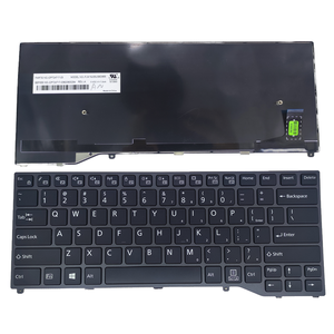 สำหรับฟูจิตสึ ไลฟ์บุ๊คแล็ปท็อปภาษาอังกฤษแบบอเมริกัน 61 ปุ่มกรอบสีดำสีแดงสวิทช์ไม่มี RGB สำหรับ U747 <span class=keywords><strong>U748</strong></span> U749 E449 E548 E5410 CP724717-03 - Product Image 1
