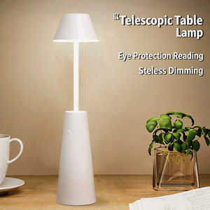 Lámpara de Escritorio LED Multifuncional, Retráctil y Flexible, con Batería, Control Táctil, Regulable, para Mesita de Noche, Trabajo, Estudio, Portátil, Ambiente Cálido - Product Image 3