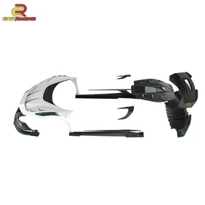 Kits de Carrocería de Fibra de Carbono Estilo BatFury Aero para F-errari 296 GTB, Capó Delantero, Faldones Laterales, Alerón Trasero, Difusor, Piezas de Auto - Product Image 3