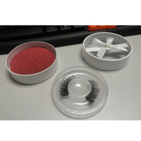 Nicetown — fournitures de maquillage de boîte ronde pour faux cils, emballage en carton, pour cils synthétiques, estampage, étiquette privée