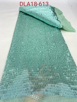 Haute qualité français maille avec paillettes dentelle Net broderie tissu africain nigérian Tulle maille couture femmes robe