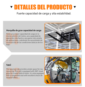 Empilhadeira Telescópica de Alta Qualidade 4x4 3ton 3.5 Ton 4 Ton Preço da Empilhadeira Telescópica - Product Image 5