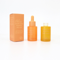 Emballage de soins de la peau de luxe bouteille de fond de teint liquide cosmétique à épaule droite et plate bouteille d'huile de sérum d'émulsion en verre de 30ml avec pompe