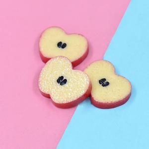 Adornos de Resina con Forma de Rodajas de Frutas Simuladas, Naranja, Manzana, Limón, para Decoración de Fundas de Teléfono y Lazos para el Cabello - Product Image 6