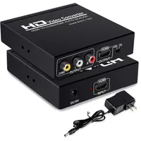 4K HDMI uyumlu CVBS RCA Kompozit AV Dönüştürücü Adaptör Koaksiyel 3.5mm Ses Çıkışı HD - AV Video Bölücü TV Kutusu Oyunları için