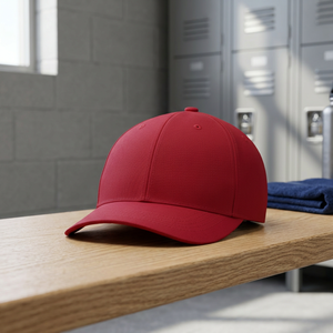 Gorra de Béisbol Roja de 6 Paneles, Unisex, Ajustable, de Color Sólido, Tela de Sarga, Uso Casual para Adultos, para las Cuatro Estaciones - Product Image 2