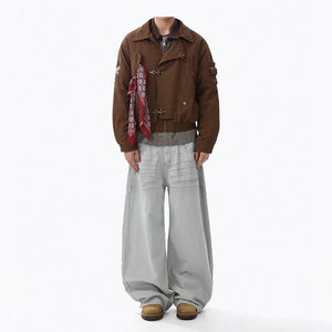 Nuevo Abrigo de Invierno para <span class=keywords><strong>Hombre</strong></span>, Cálido, de Algodón, Estilo Americano Clásico con un Toque Retro y Bordado de Emblemas - Product Image 3