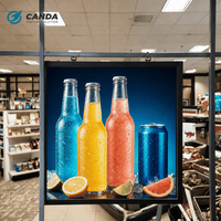 Écran publicitaire carré, affichage Android, lecteur d'affichage numérique d'intérieur, animation, résolution 4K, CMS intégré pour les magasins de détail