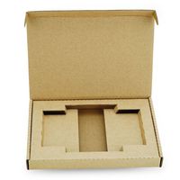 Boîtes pliantes en carton ondulé personnalisées, écologiques, recyclées, mates, pour l'expédition et les cadeaux, pour smartphones