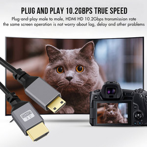 0.5m à 2.4m <span class=keywords><strong>Mini</strong></span> câble <span class=keywords><strong>HDMI</strong></span> vers <span class=keywords><strong>HDMI</strong></span> conception de fil à ressort <span class=keywords><strong>4K</strong></span> 3D câble mâle à mâle pour ordinateur portable Macbook ordinateur de bureau vers projecteur HDTV - Product Image 5