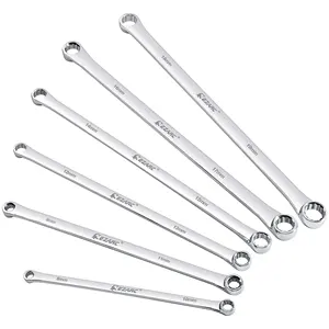 Extra langer Schraubens chl üssel satz, metrische Kombination Langlebiger Flugs chl üssel 6PCS CRV 8mm - 19mm