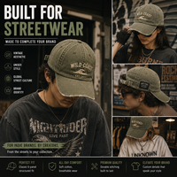 Casquette de baseball vintage en coton délavé, broderie personnalisée, streetwear vierge, visière incurvée, effet vieilli, faible MOQ, chapeau OEM
