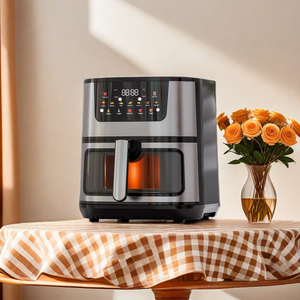 Four à Friture à <span class=keywords><strong>Air</strong></span> Visible 110V 15L avec Contrôle Tactile, Revêtement Antiadhésif en Aluminium, Four Électrique pour Cuisine Domestique, Qualité Export - Product Image 1