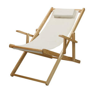 Chaise longue en <span class=keywords><strong>bois</strong></span> à rayures colorées, accessoire pour salon <span class=keywords><strong>et</strong></span> plage, 1/12 - Product Image 3