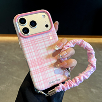 Nouvelle coque de téléphone tendance à motif pailleté fin pour iPhone 18 Pro Max avec sangle de transport, compatible Apple 17 Pro, 16/15