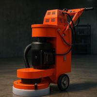 Machine à meuler les sols en béton certifiée CE, machine industrielle de meulage des sols en époxy