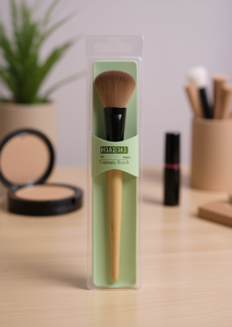 Pennello per trucco H161 con setole sintetiche, manico in legno e ghiera in alluminio rinforzata per occhi - Product Image 2