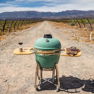 SEB <span class=keywords><strong>KAMADO</strong></span> 18 pouces <span class=keywords><strong>japonais</strong></span> <span class=keywords><strong>kamado</strong></span> grills charbon de bois avec table fumeur <span class=keywords><strong>bbq</strong></span> céramique rouge <span class=keywords><strong>kamado</strong></span> grill - Product Image 6