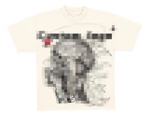 T-shirt streetwear surdimensionné en coton 100% tricoté de haute qualité, impression numérique personnalisée, 260 g/m² - Product Image 1