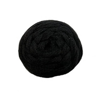 Fil de laine brésilienne en gros à bas prix, 45g, mèches de cheveux brésiliens, fil de cheveux humains bouclés crépus africains en vrac pour tresses et perruques